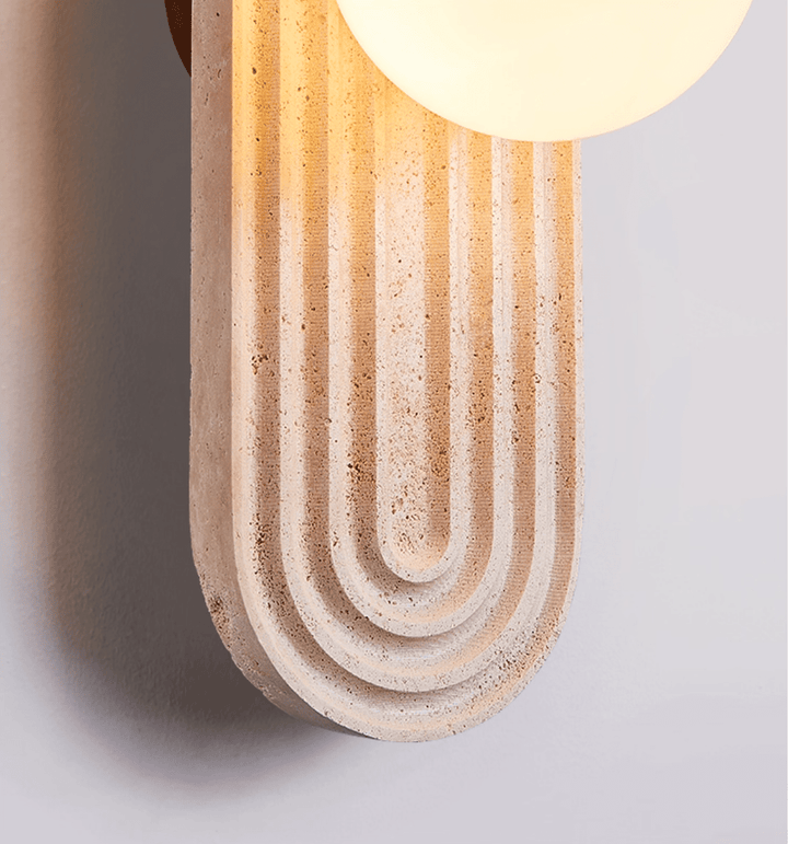 Arco Travertine Wall Light