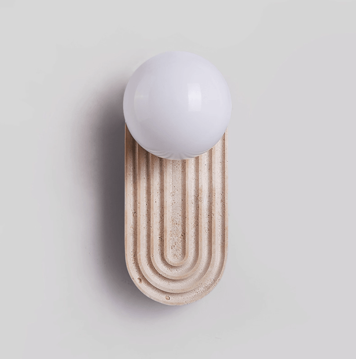 Arco Travertine Wall Light