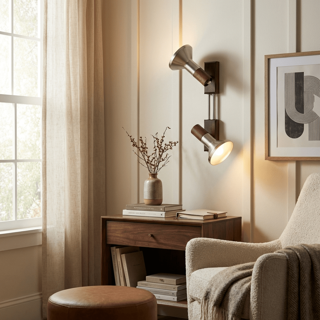Ardell Dual Spotlight Wall Lamp