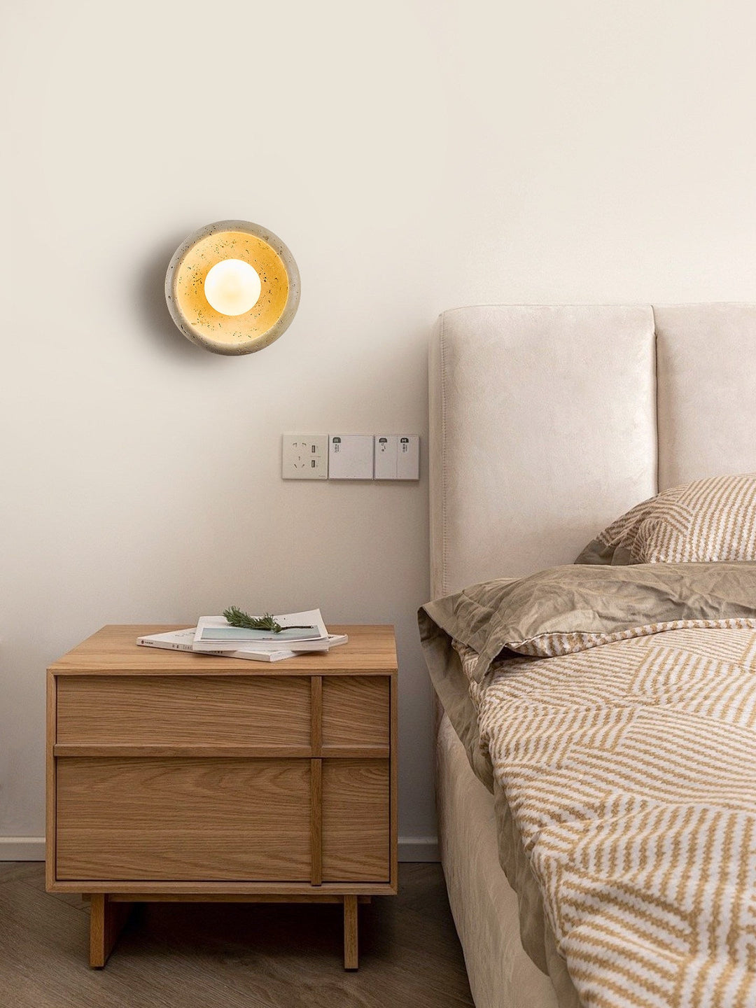 Arlo Travertine Wall Light