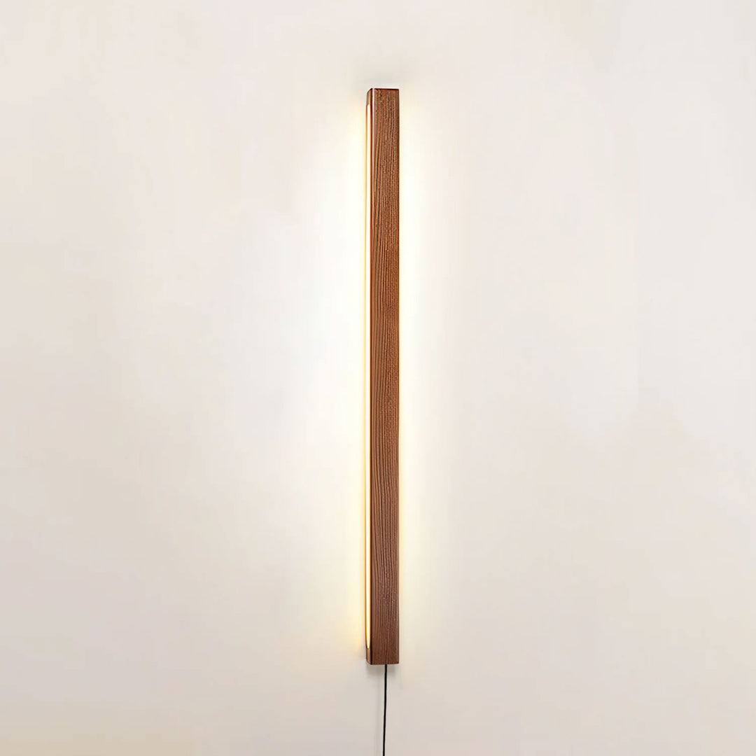 Arlo Linear Wood Plug-in Wall Light