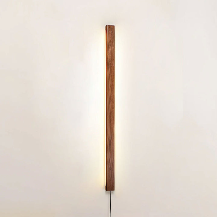 Arlo Linear Wood Plug-in Wall Light