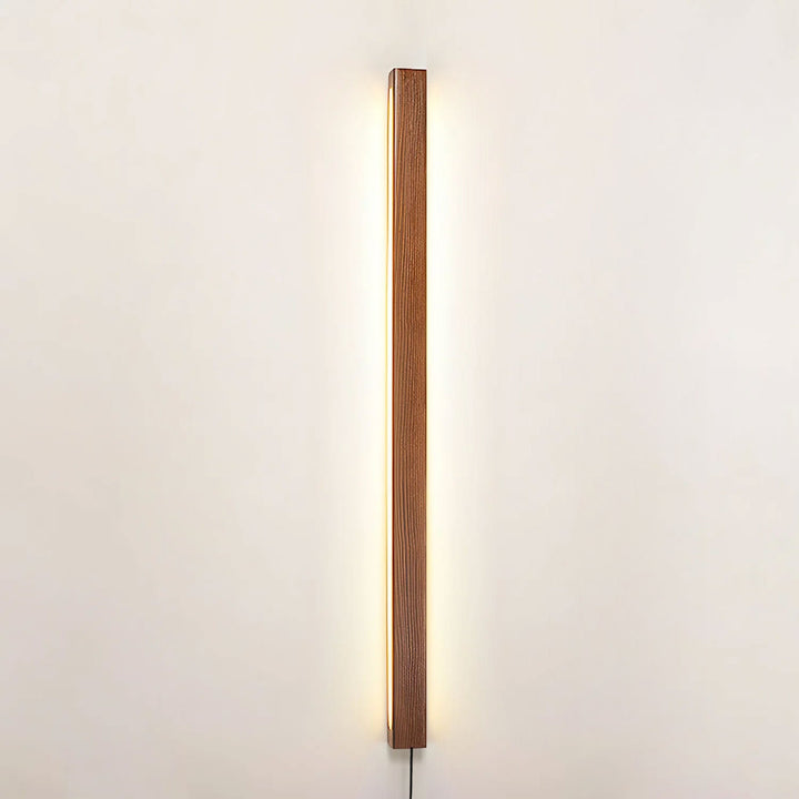 Arlo Linear Wood Plug-in Wall Light