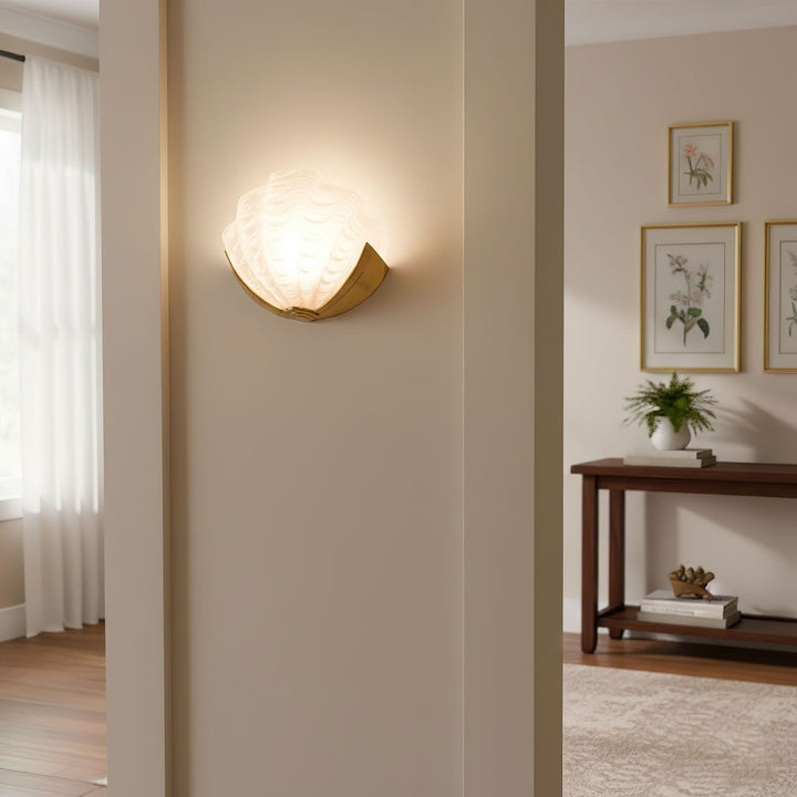 Art Deco Scallop Wall Light