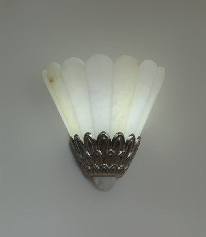 Artoria Petal Alabaster Wall Sconce