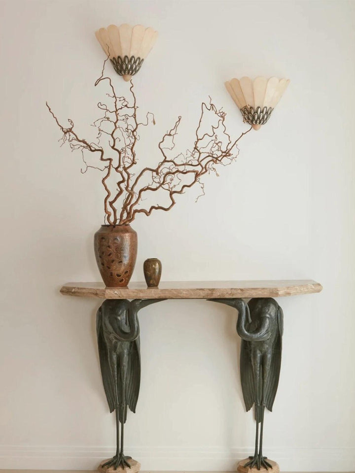 Artoria Petal Alabaster Wall Sconce