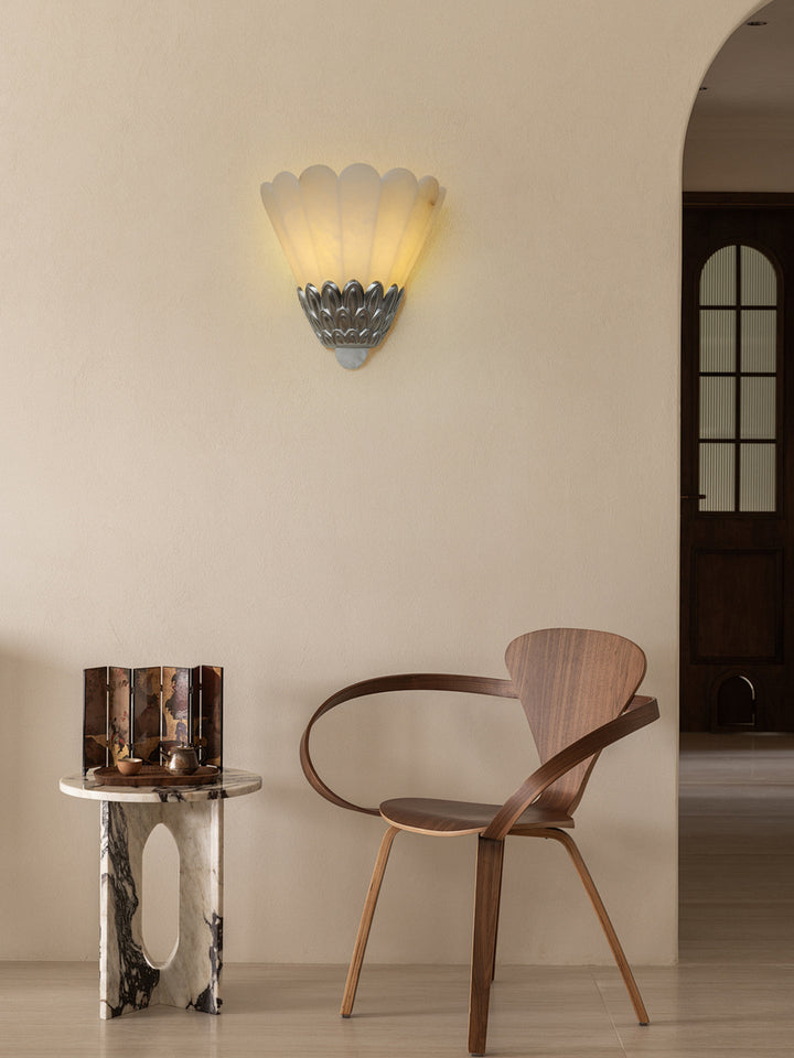 Artoria Petal Alabaster Wall Sconce