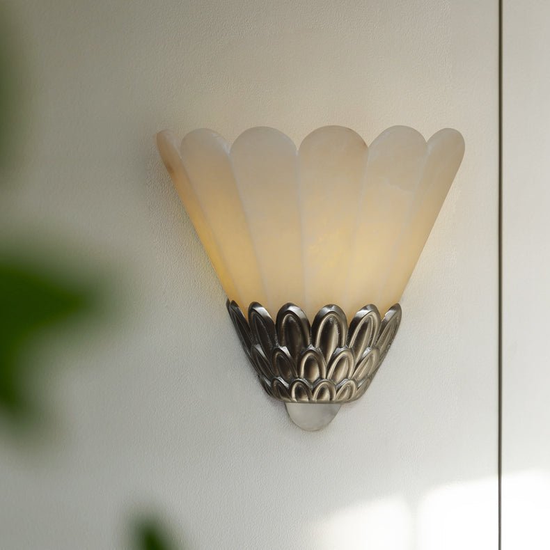 Artoria Petal Alabaster Wall Sconce