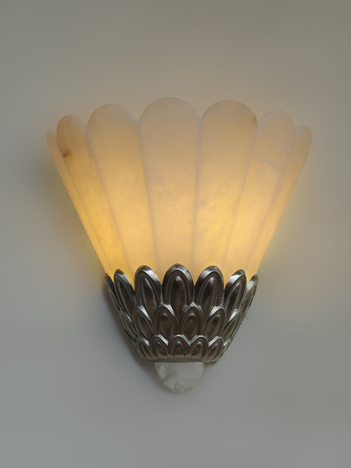 Artoria Petal Alabaster Wall Sconce