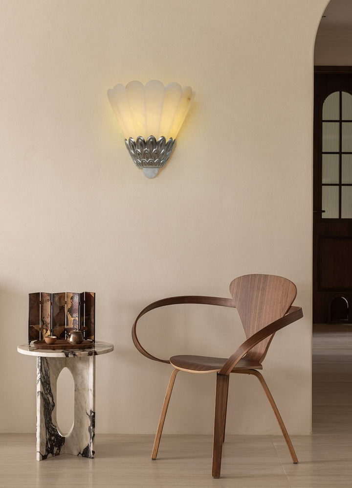 Artoria Petal Alabaster Wall Sconce