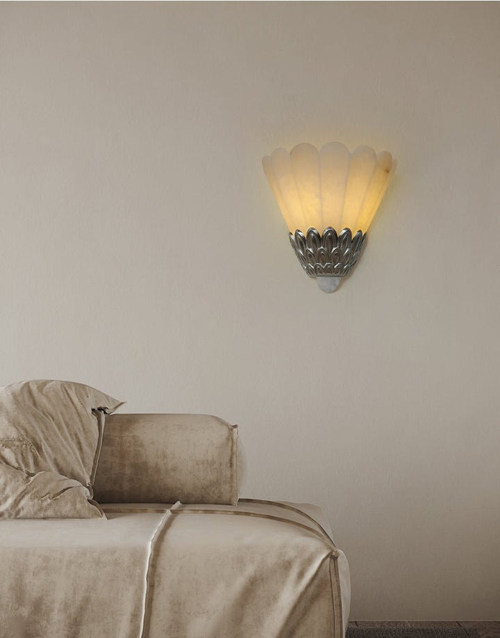 Artoria Petal Alabaster Wall Sconce