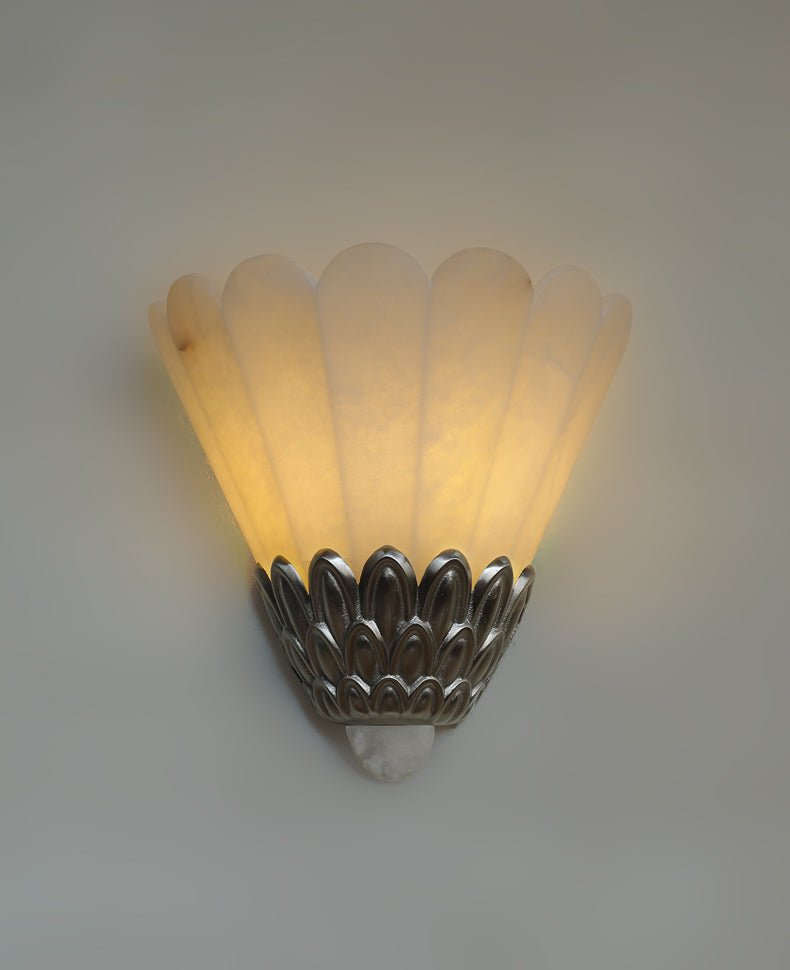 Artoria Petal Alabaster Wall Sconce