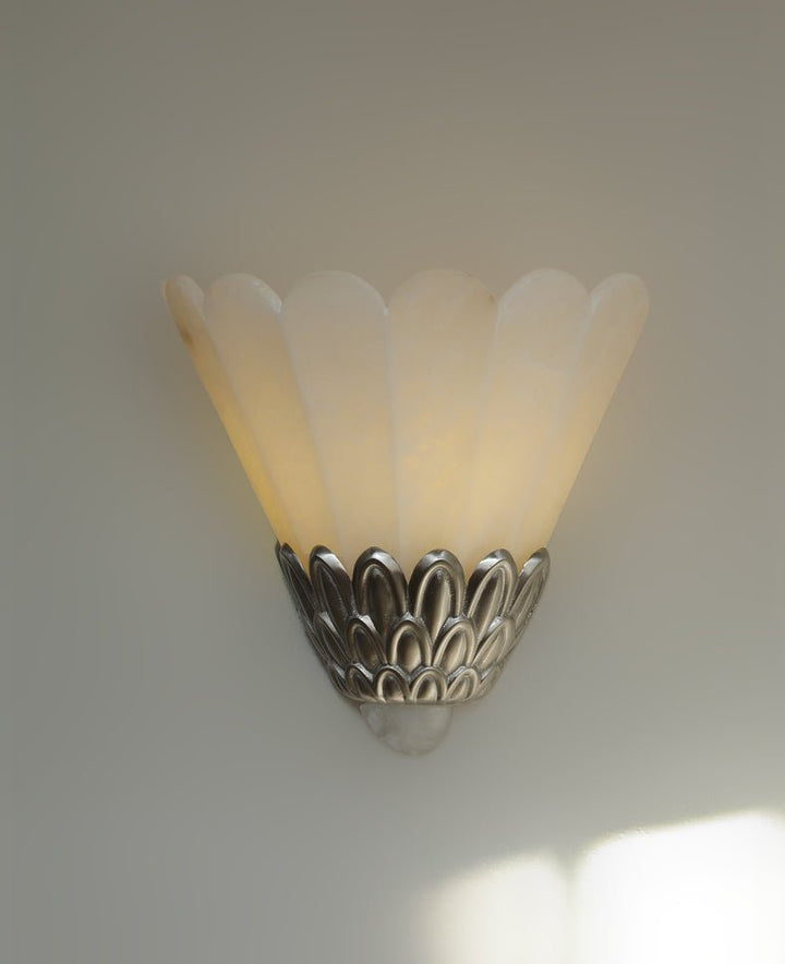 Artoria Petal Alabaster Wall Sconce