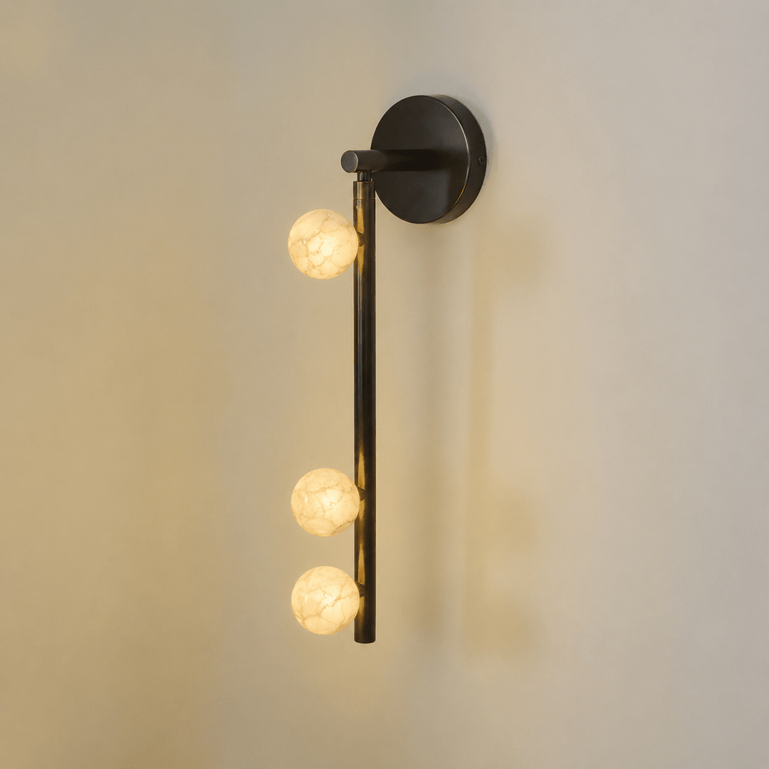 Asteria Alabaster Multi-Globe Wall Sconce