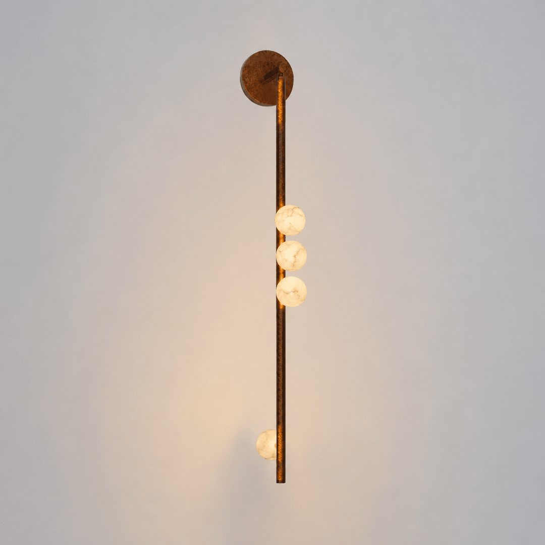 Asteria Alabaster Multi-Globe Wall Sconce