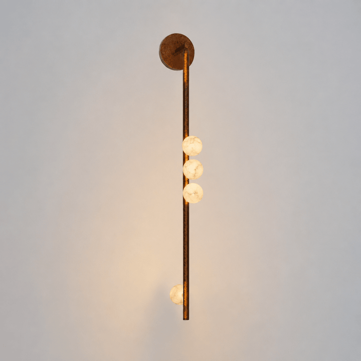 Asteria Alabaster Multi-Globe Wall Sconce