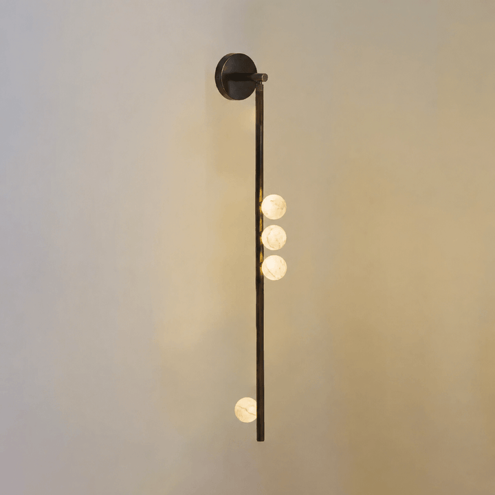 Asteria Alabaster Multi-Globe Wall Sconce