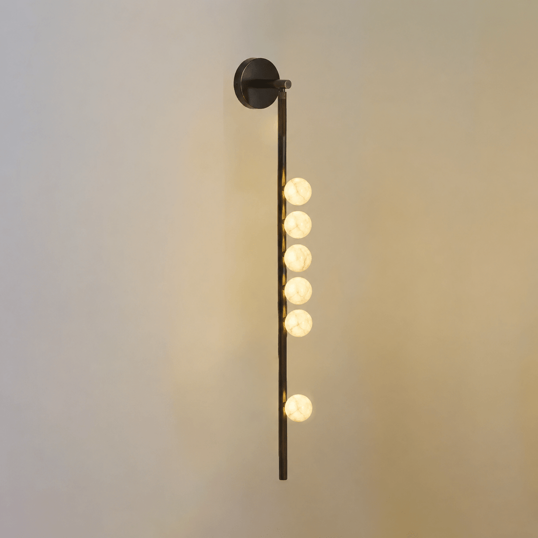 Asteria Alabaster Multi-Globe Wall Sconce