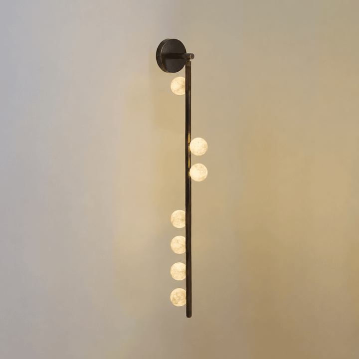 Asteria Alabaster Multi-Globe Wall Sconce