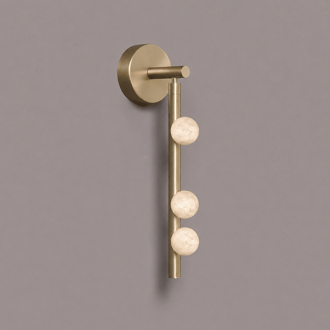 Asteria Alabaster Multi-Globe Wall Sconce