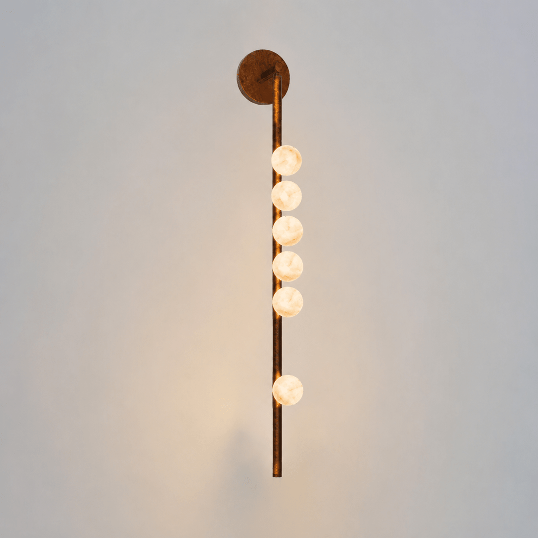 Asteria Alabaster Multi-Globe Wall Sconce