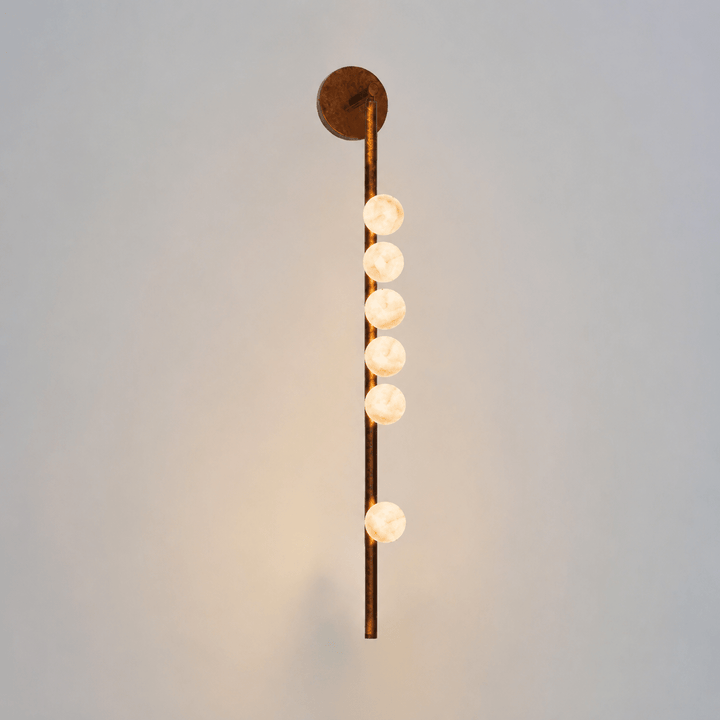 Asteria Alabaster Multi-Globe Wall Sconce