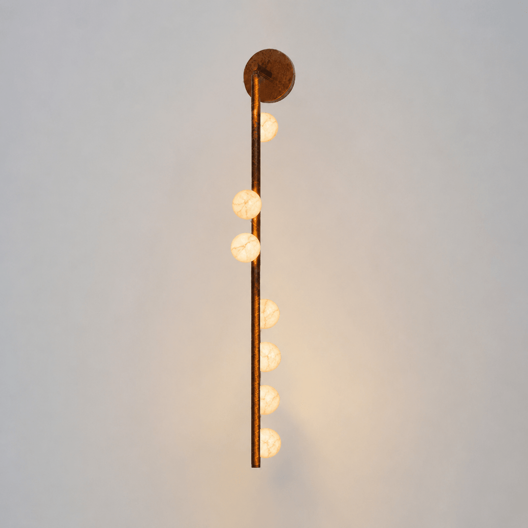 Asteria Alabaster Multi-Globe Wall Sconce