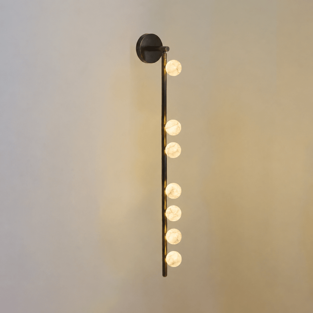 Asteria Alabaster Multi-Globe Wall Sconce