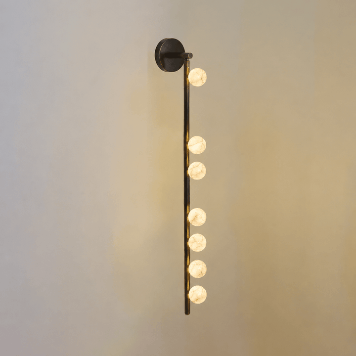 Asteria Alabaster Multi-Globe Wall Sconce