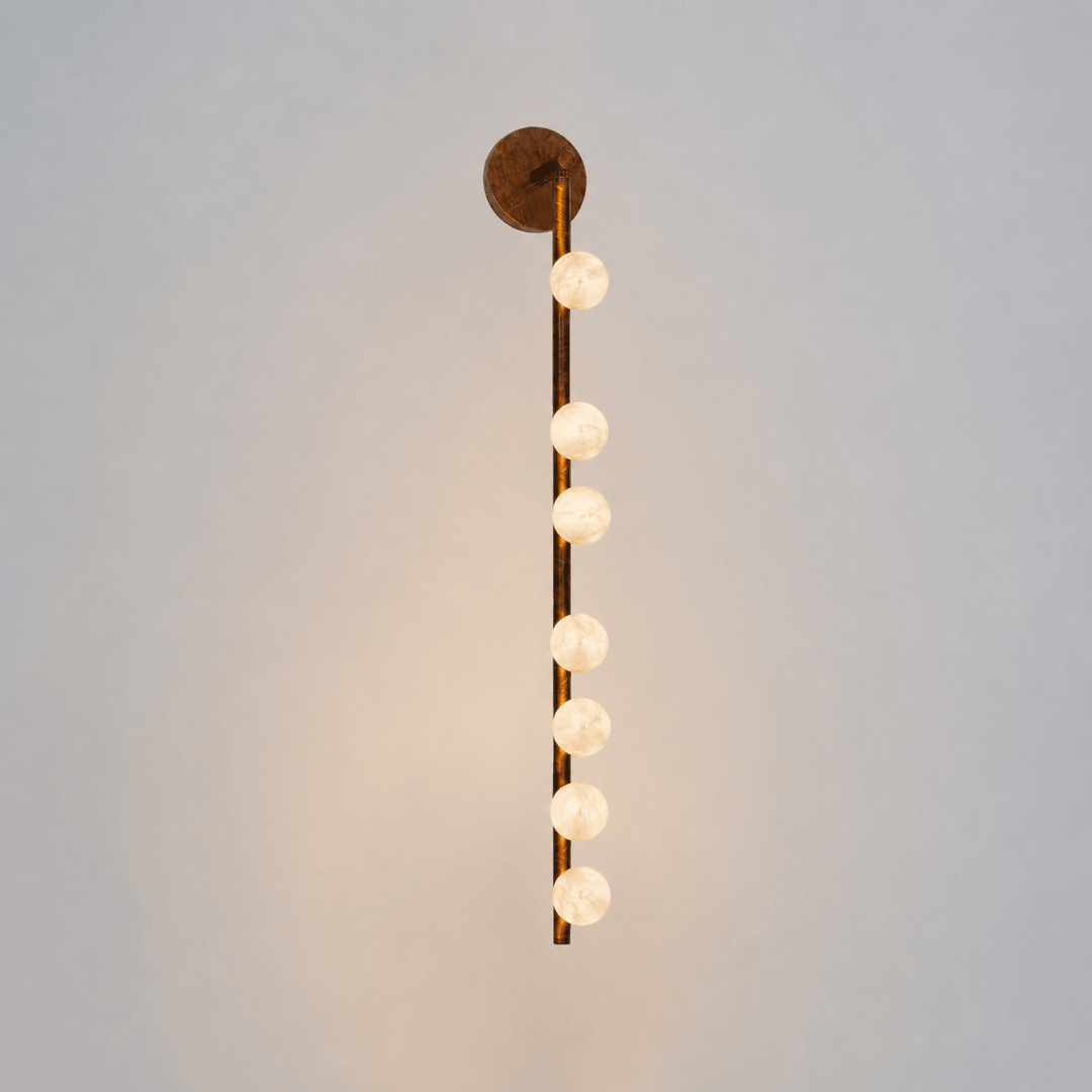 Asteria Alabaster Multi-Globe Wall Sconce
