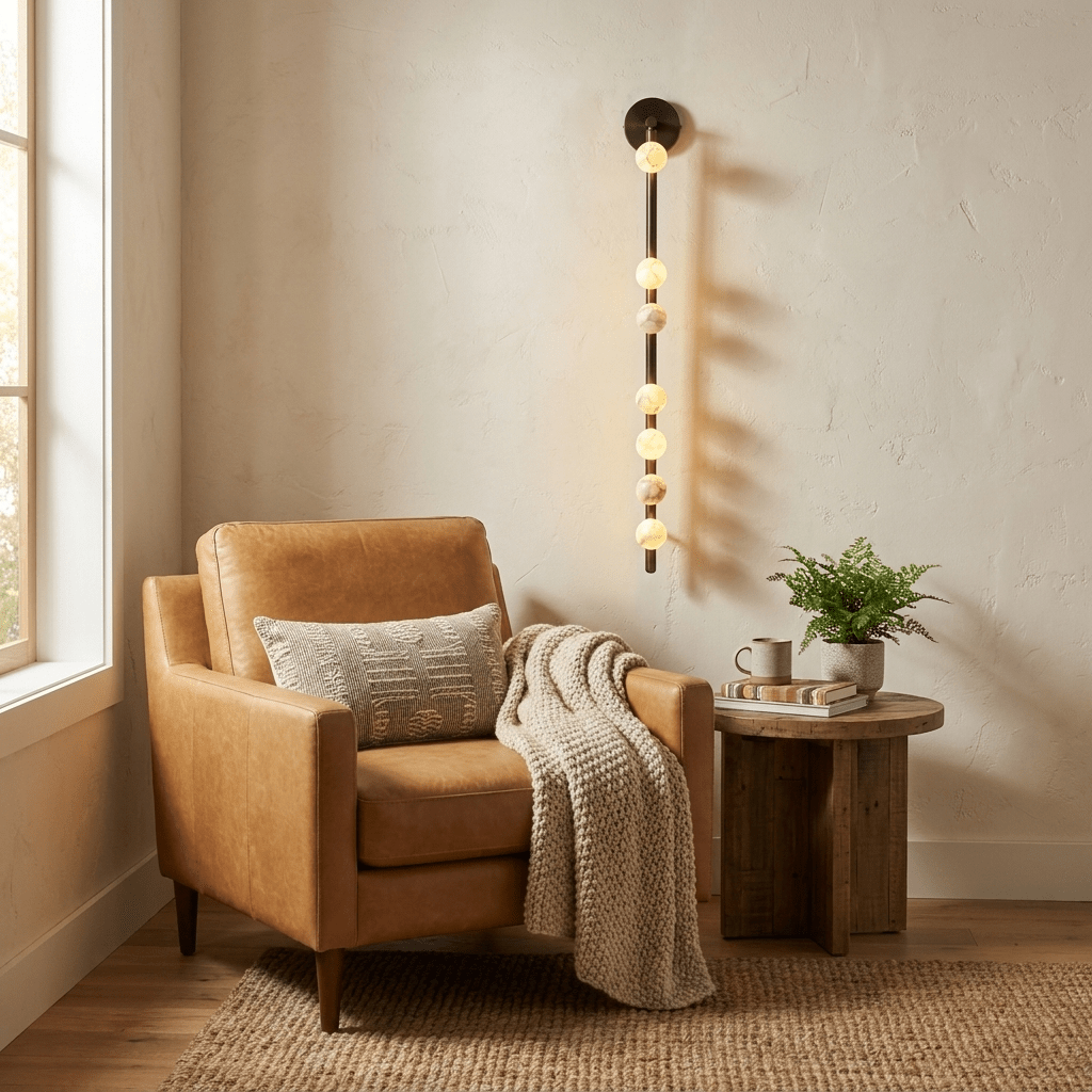 Asteria Alabaster Multi-Globe Wall Sconce