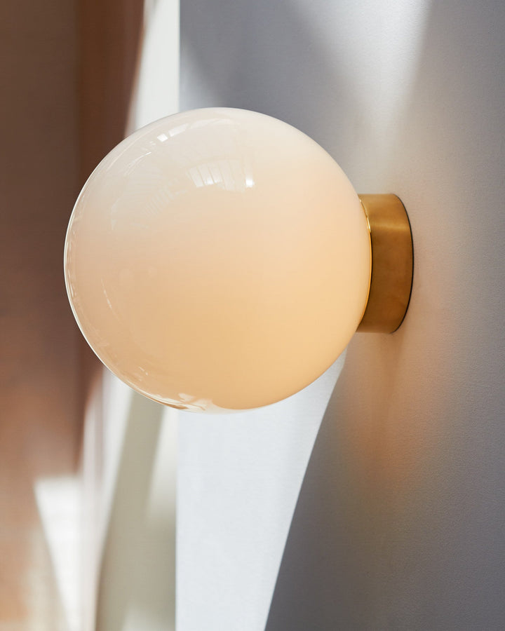 Aura Globe Glass Wall Light