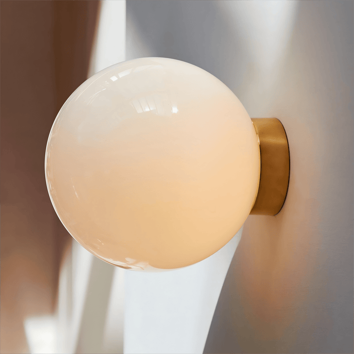 Aura Globe Glass Wall Light