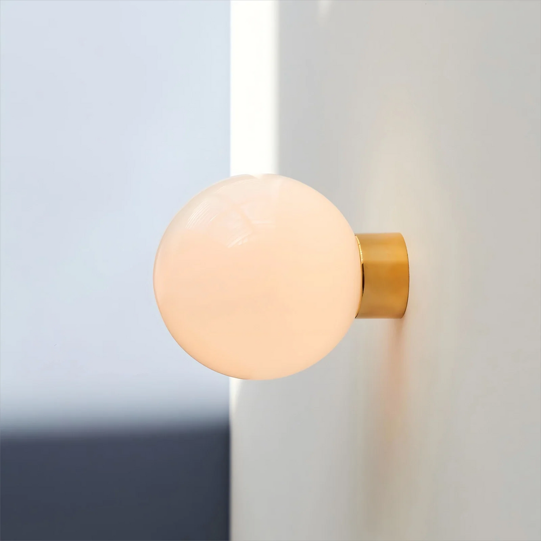 Aura Globe Glass Wall Light