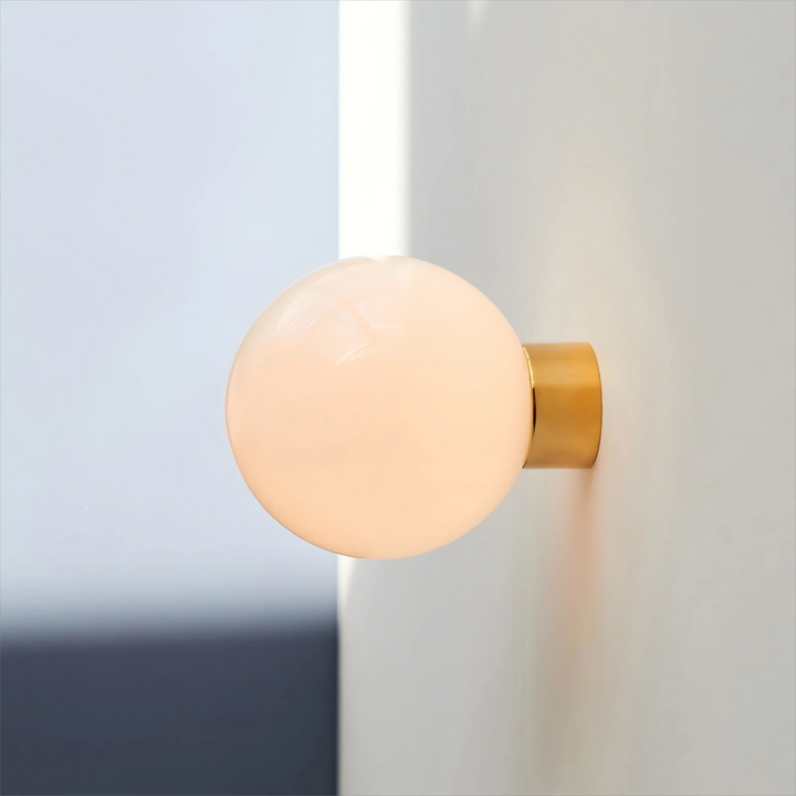 Aura Globe Glass Wall Light