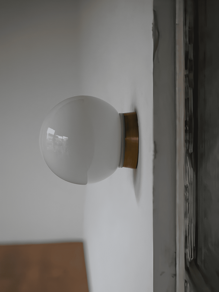 Aura Globe Glass Wall Light