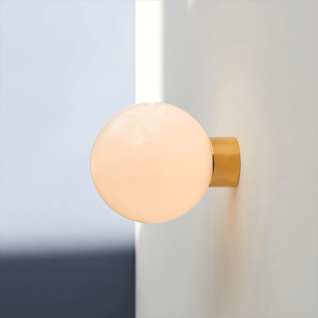 Aura Globe Glass Wall Light