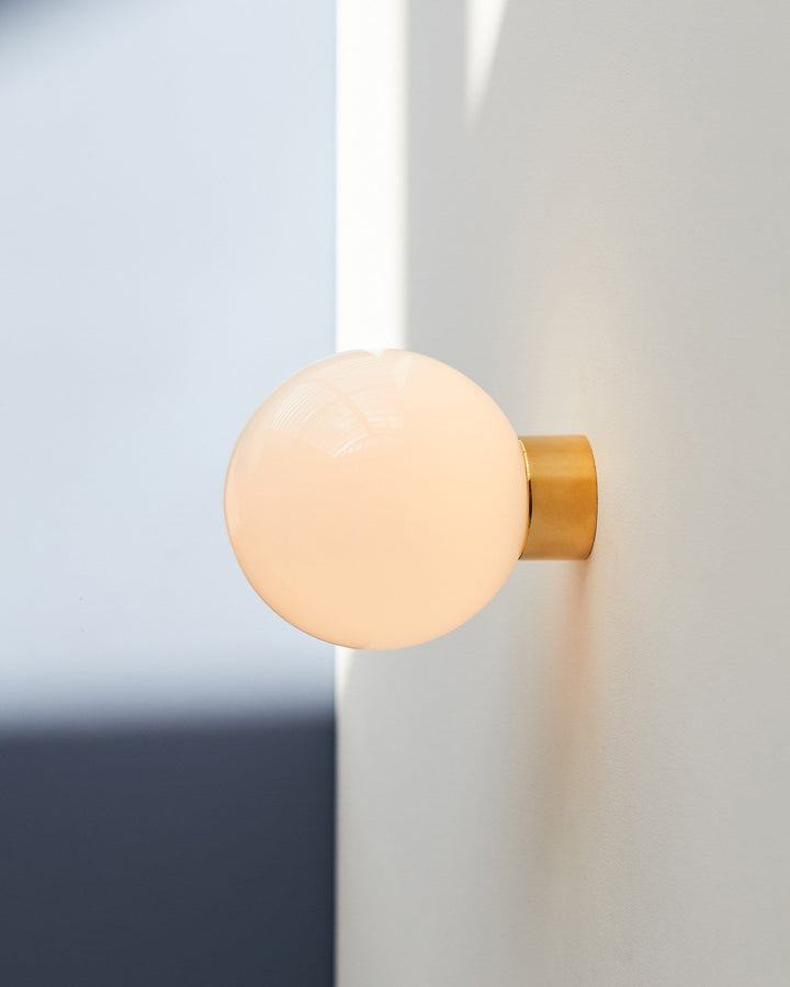 Aura Globe Glass Wall Light