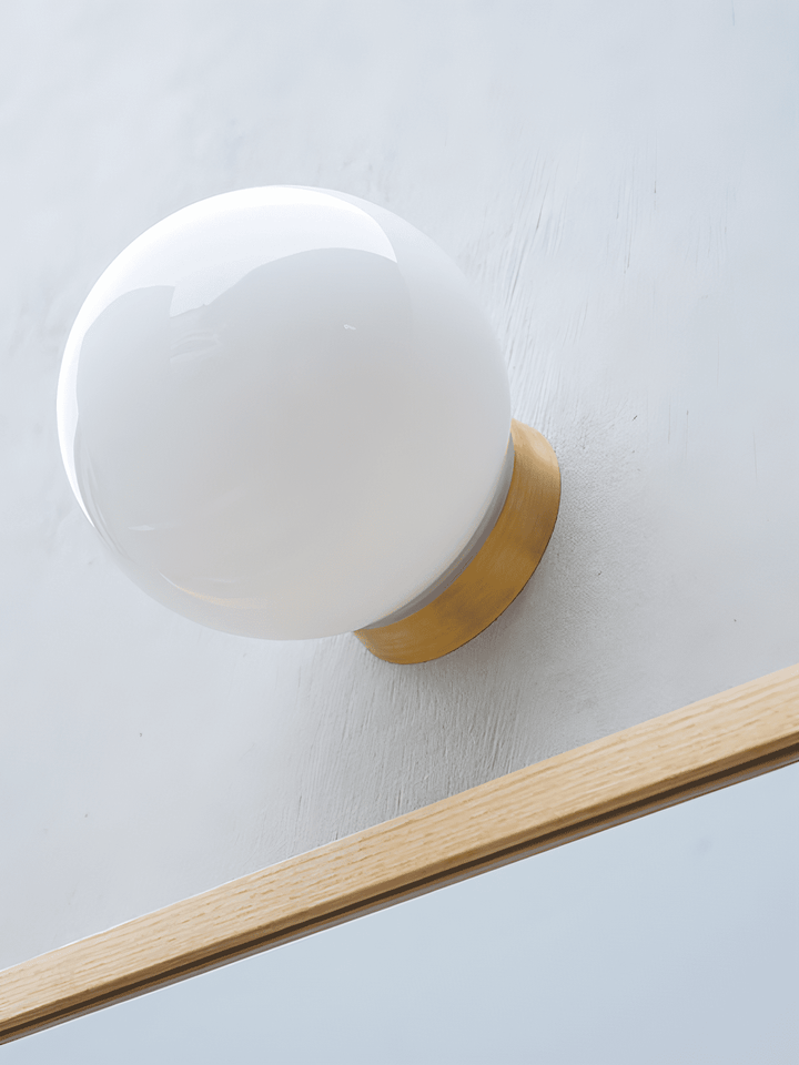 Aura Globe Glass Wall Light