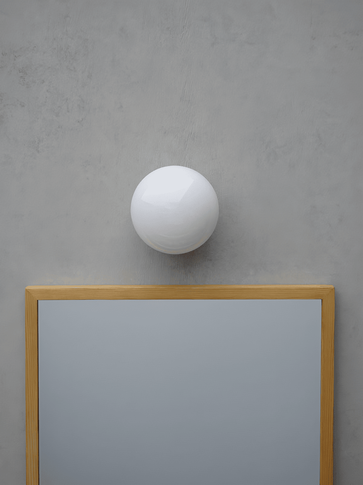 Aura Globe Glass Wall Light
