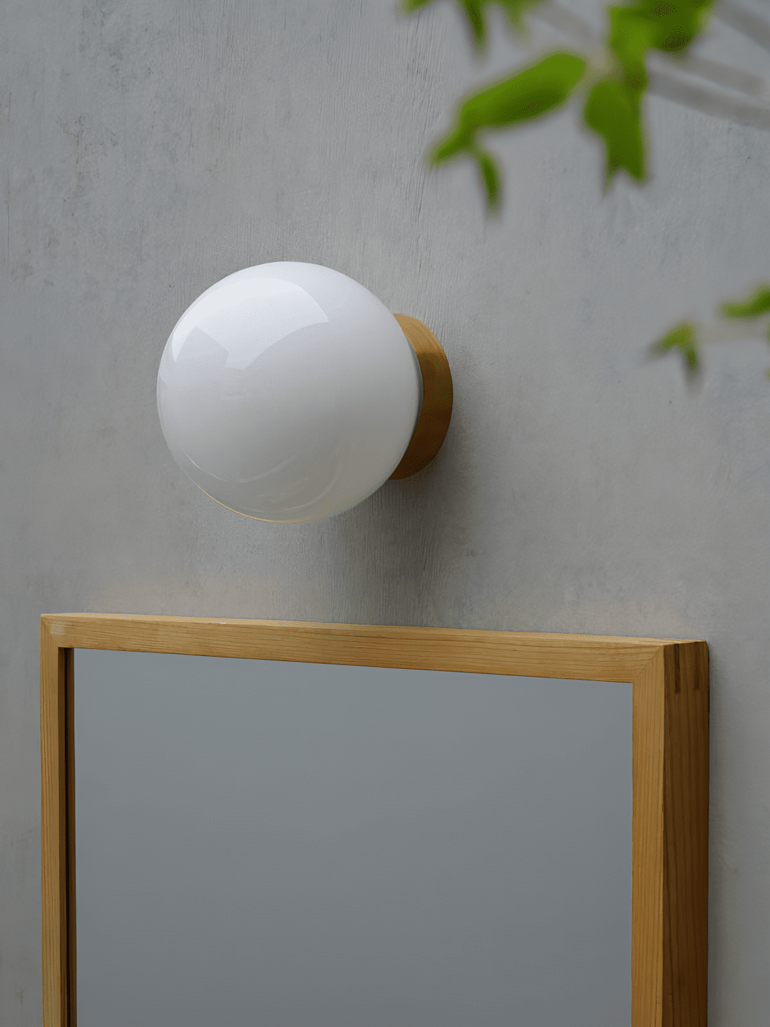 Aura Globe Glass Wall Light