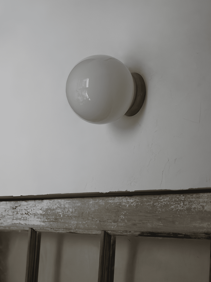 Aura Globe Glass Wall Light