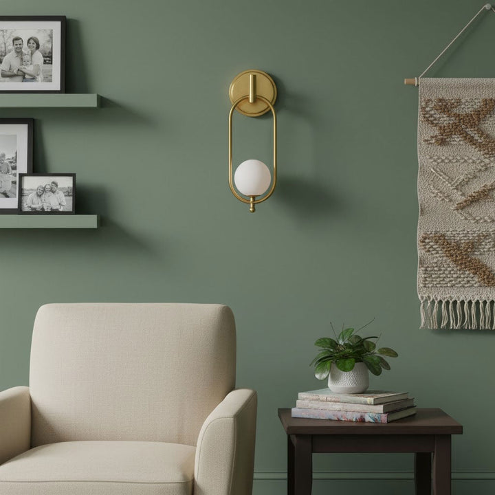 Aurea Brass Wall Light