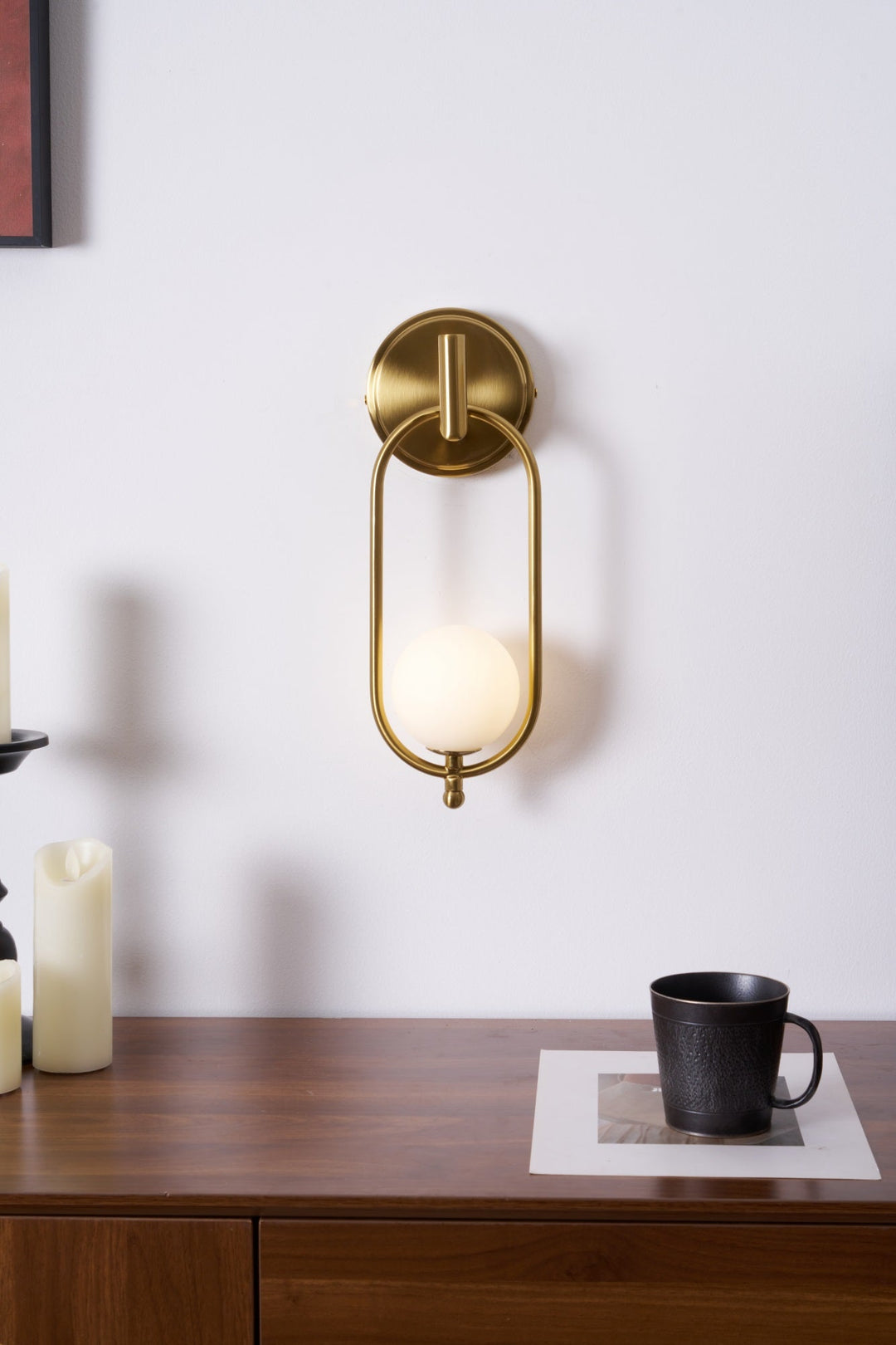 Aurea Brass Wall Light