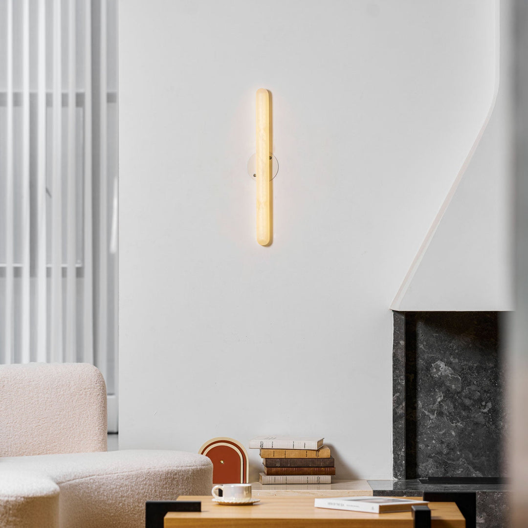 Aurelia Slim Alabaster Linear Wall Light