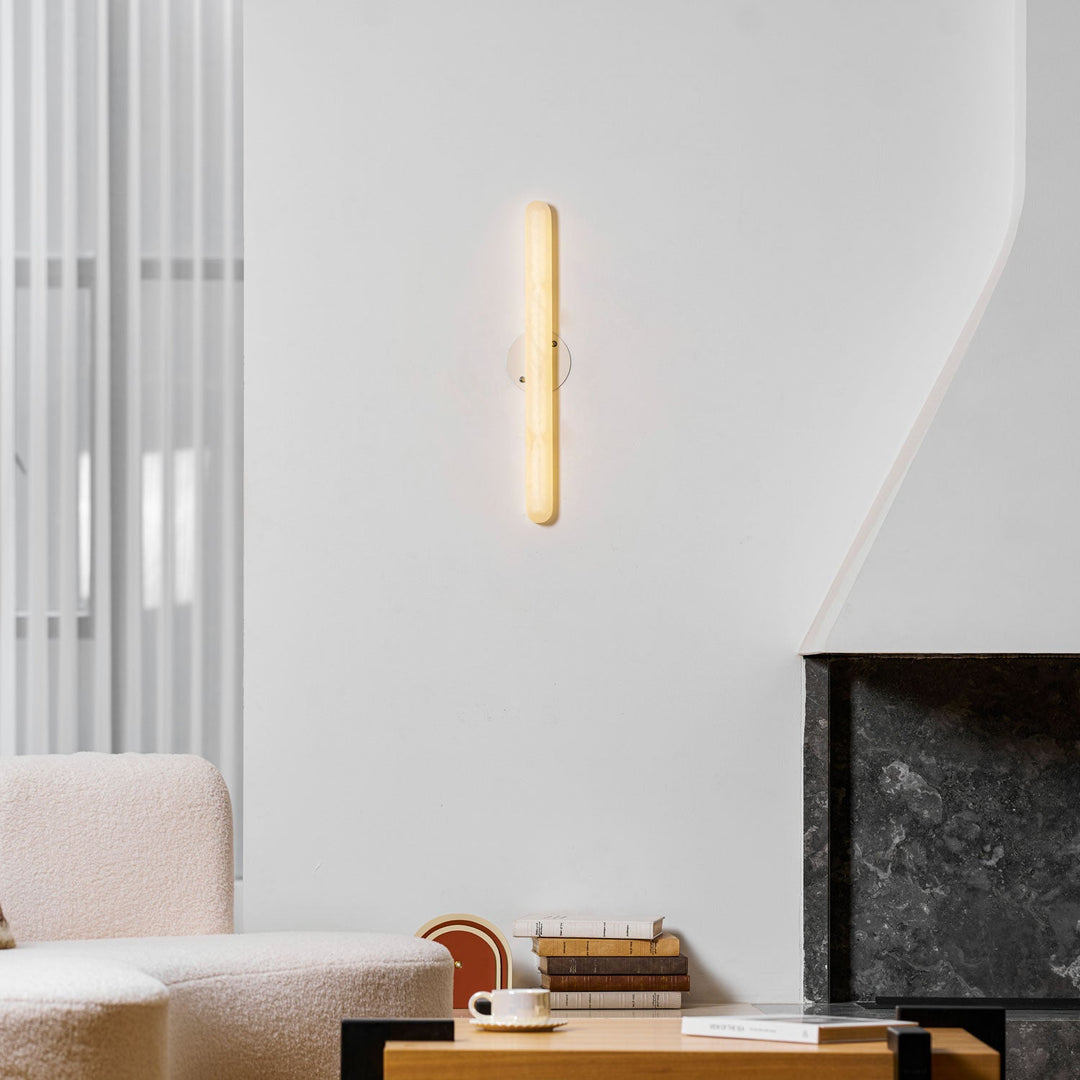 Aurelia Slim Alabaster Linear Wall Light