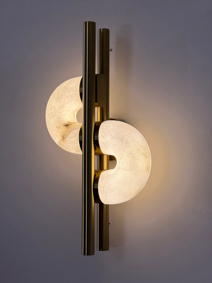 Aurelia Dual Disc Alabaster Sconce