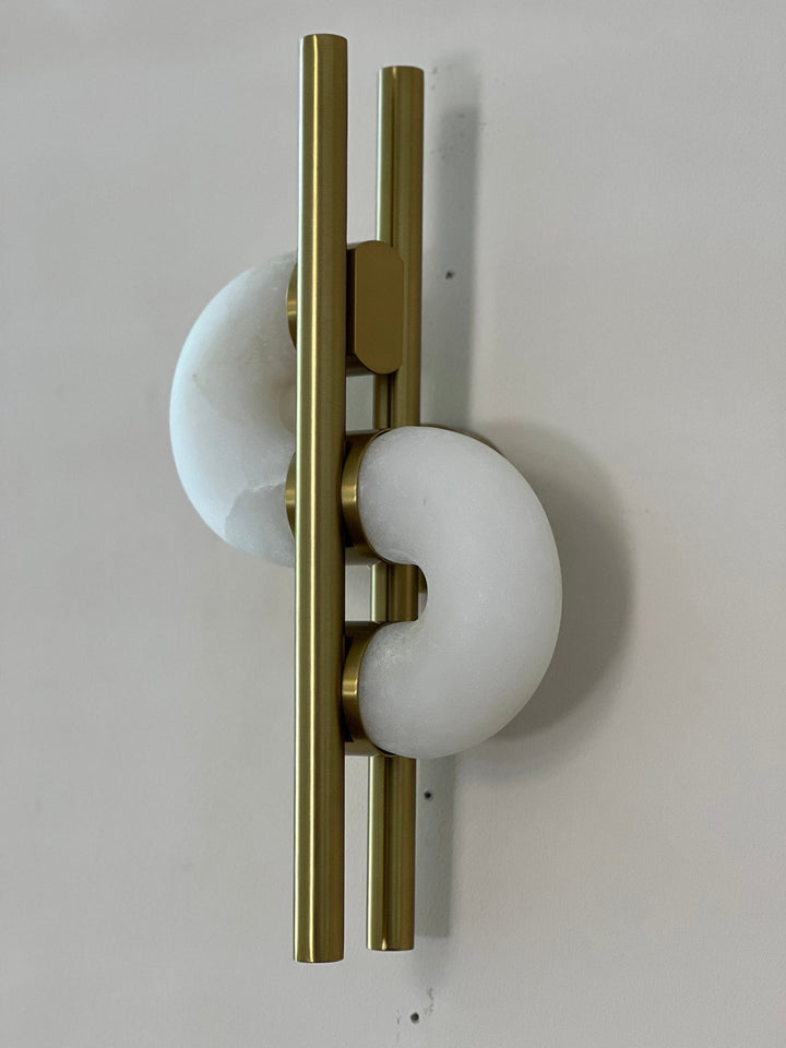Aurelia Dual Disc Alabaster Sconce