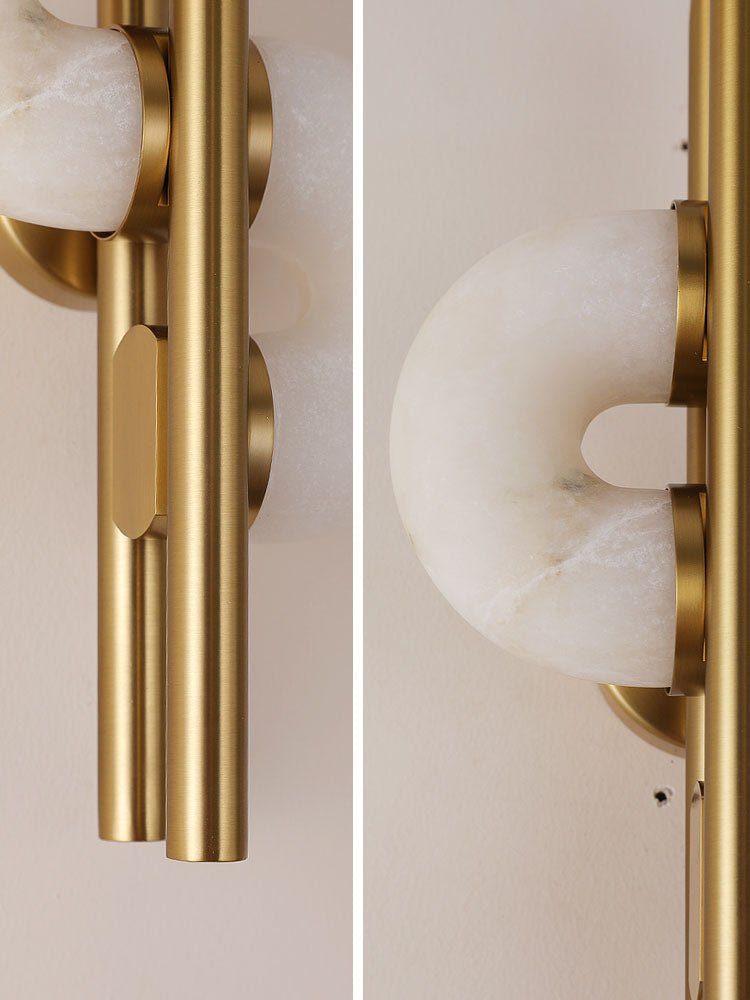 Aurelia Dual Disc Alabaster Sconce