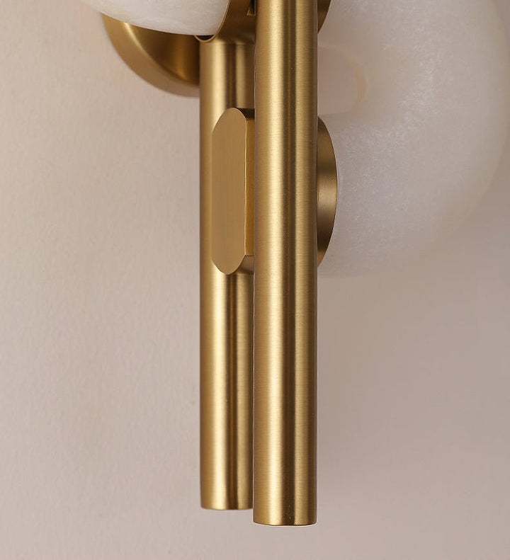 Aurelia Dual Disc Alabaster Sconce